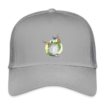 02. Keeper's Soul - Kids’ Trucker Cap - light grey - Front