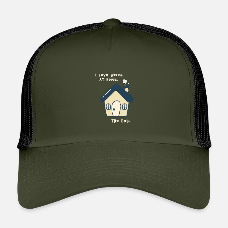 J’adore être à la maison – Drôle de proverbe antisocial Casquette trucker enfant