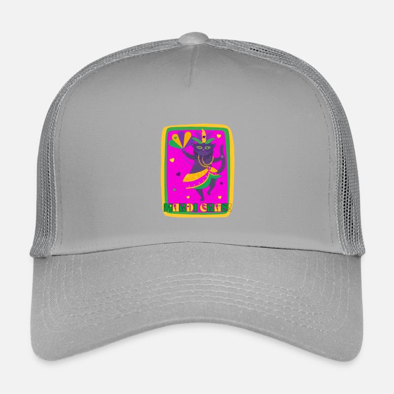 Mardi Gras tanzende Katze Kinder Trucker-Cap