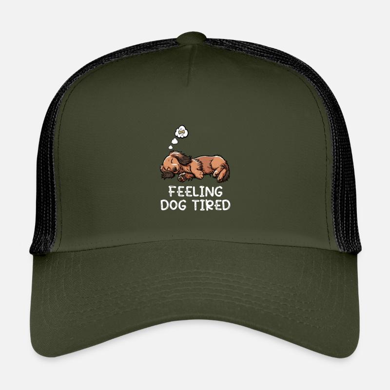 Se sentir fatigué par chien Teckel Casquette trucker enfant