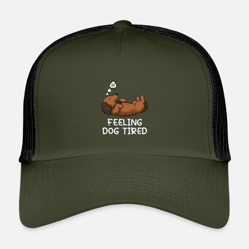 Se sentir fatigué par chien Teckel Casquette trucker enfant