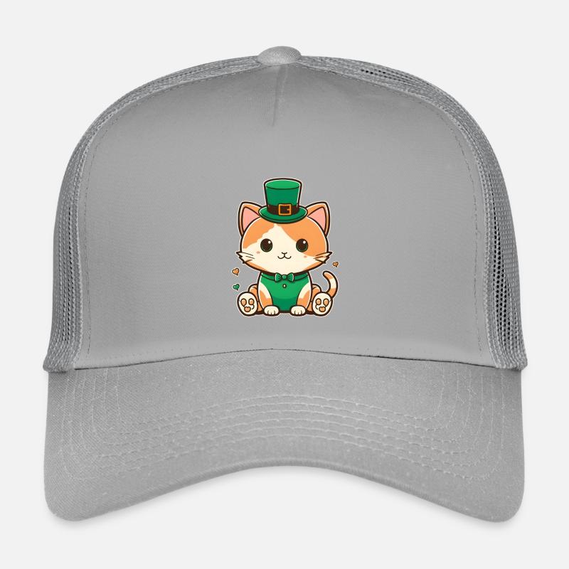 Chaton leprechaun en vert Casquette trucker enfant