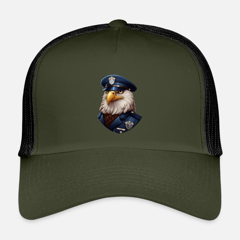 Polizei Eule Kinder Trucker-Cap