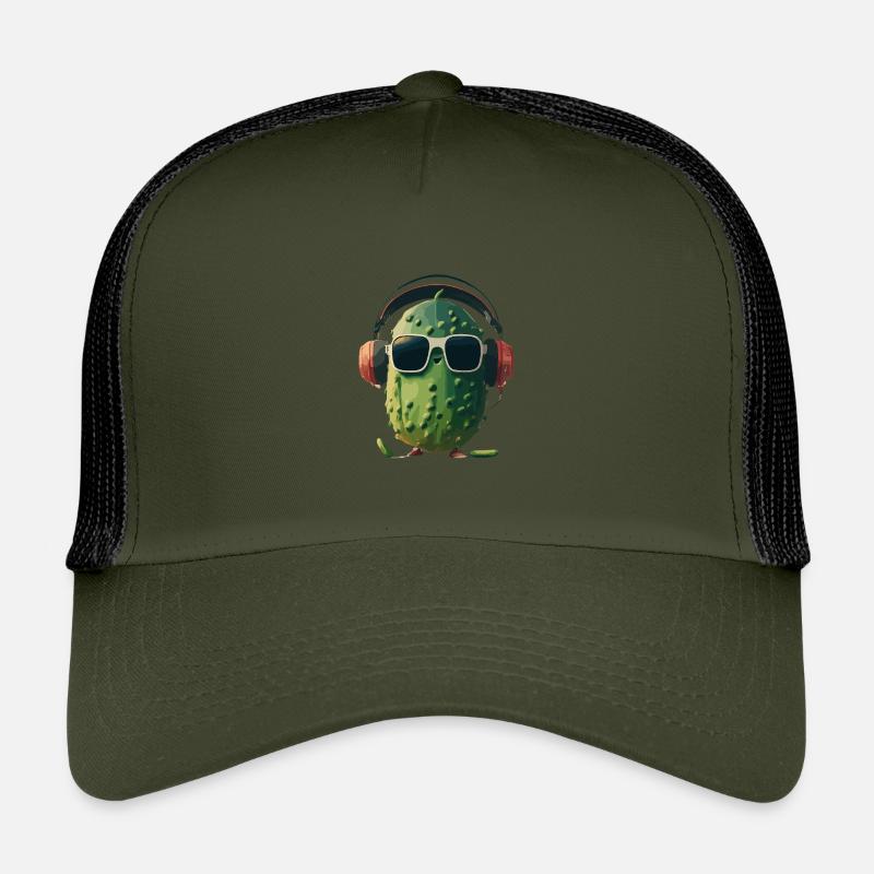 Cool Grooving Cactus avec casque Summer Vibes Casquette trucker enfant