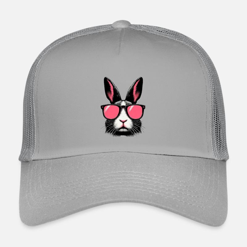 Rabbit with Sunglasses Kids’ Trucker Cap