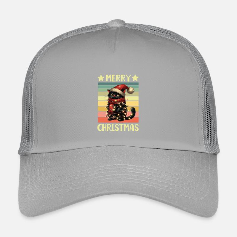 Noël du chat noir Casquette trucker enfant