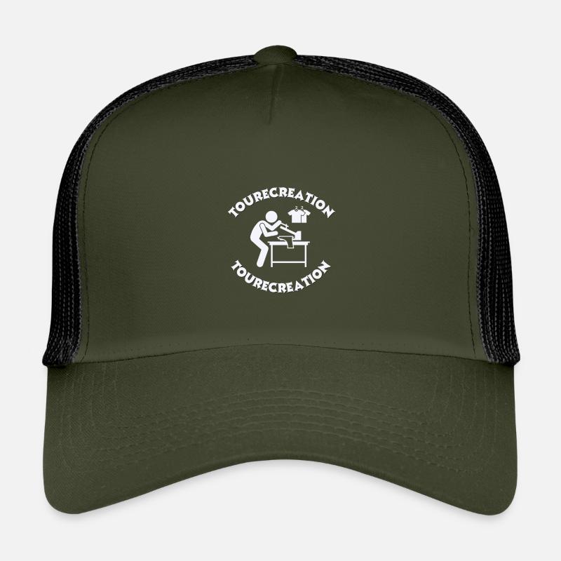 tourecréation - Kids’ Trucker Cap - olive/black
