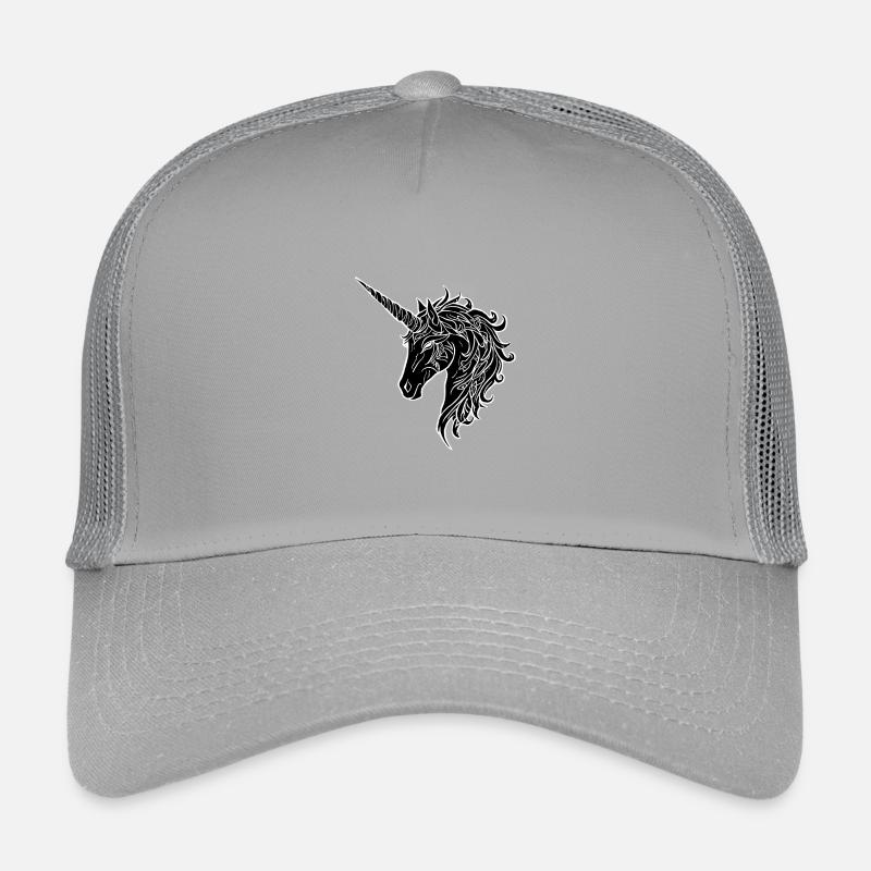 Unicorn black and white Kids’ Trucker Cap