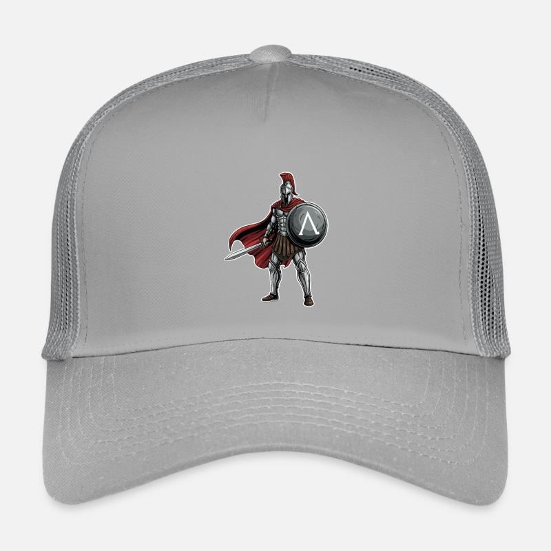 Hoplite Spartiate Lambda Bouclier Épée Mascotte Casquette trucker enfant