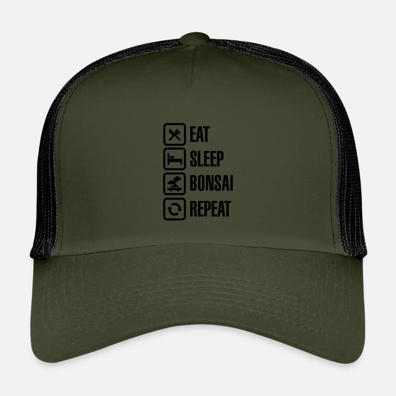 Eat Sleep Bosai Repeat Japanese small tree pruning Kids’ Trucker Cap