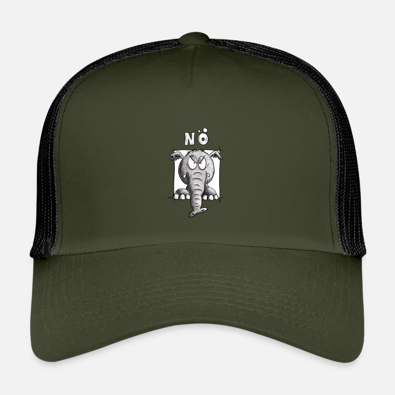 Nö Elefant I Einfach Nö Fun Wildtier Design Kinder Trucker-Cap