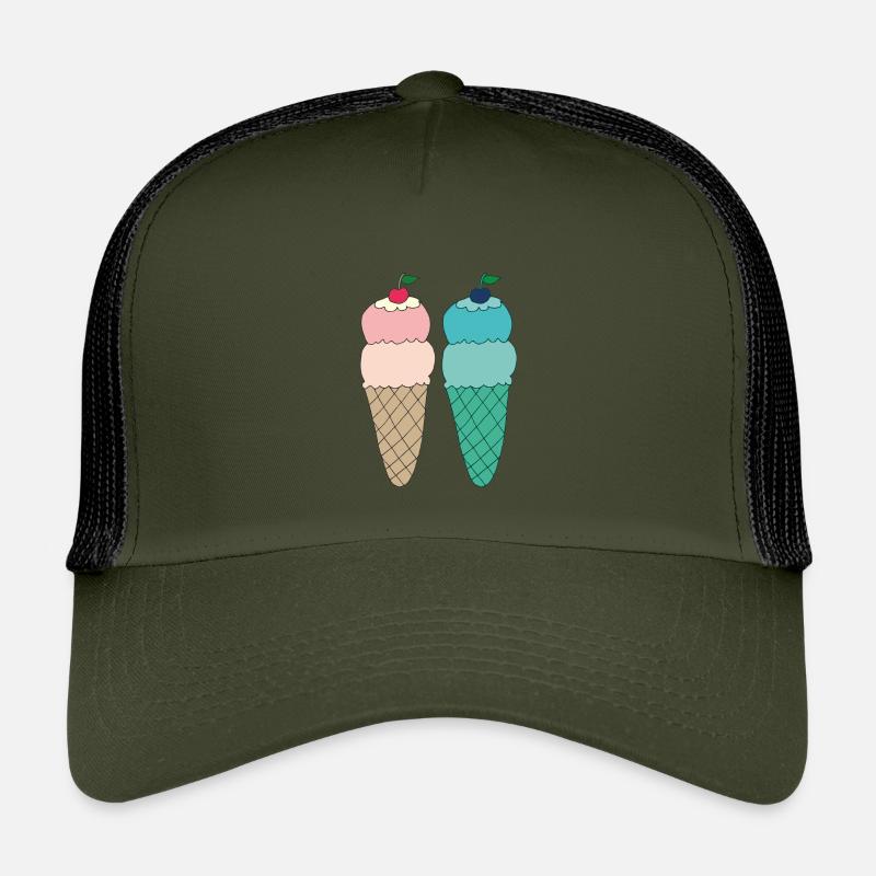 Eisvariationen 2 fach Kinder Trucker-Cap