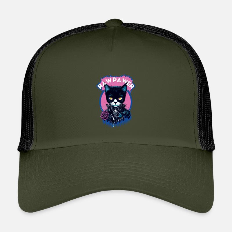 Chat Gothique Casquette trucker enfant