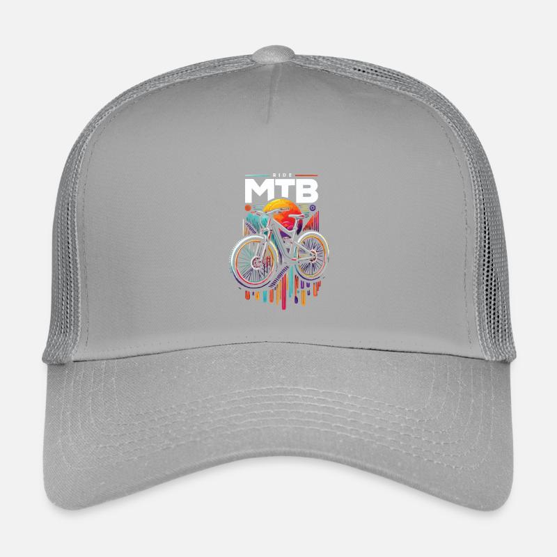 Vibrant VTT cyclisme coucher de soleil Design Casquette trucker enfant
