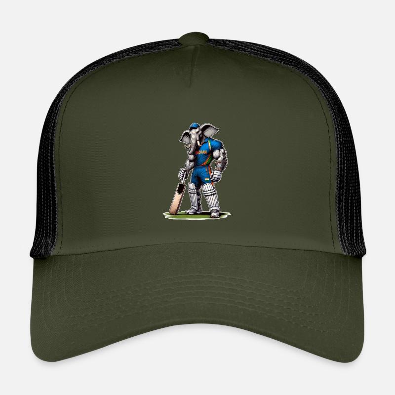 India cricket sport elephant design Kids’ Trucker Cap