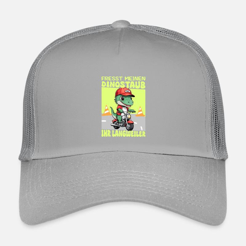 Dinosaurier auf Motorrad Kinder Trucker-Cap