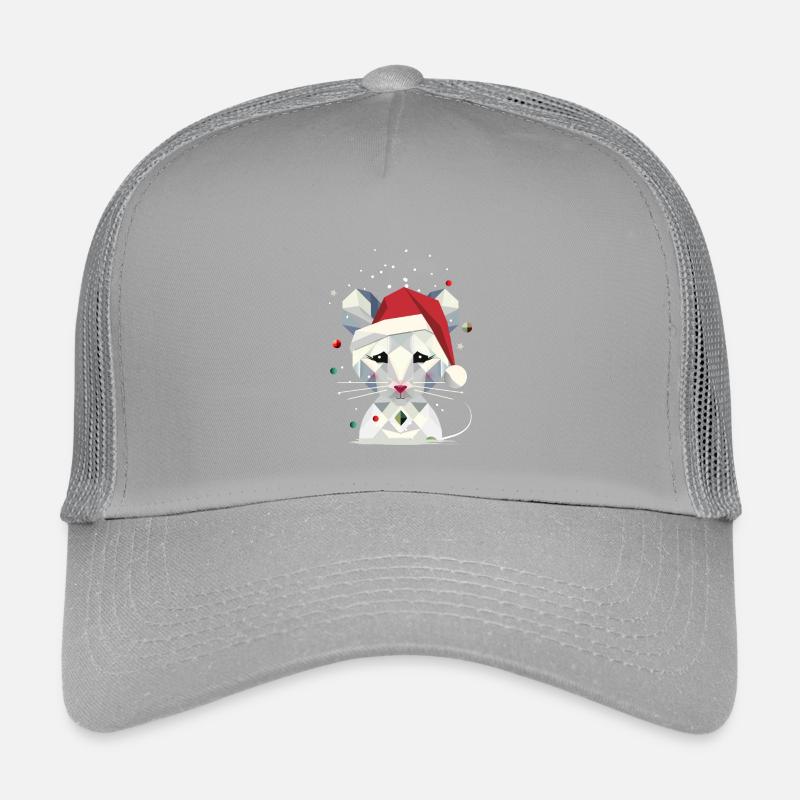 Souris des neiges dans le design géométrique de Noël Casquette trucker enfant