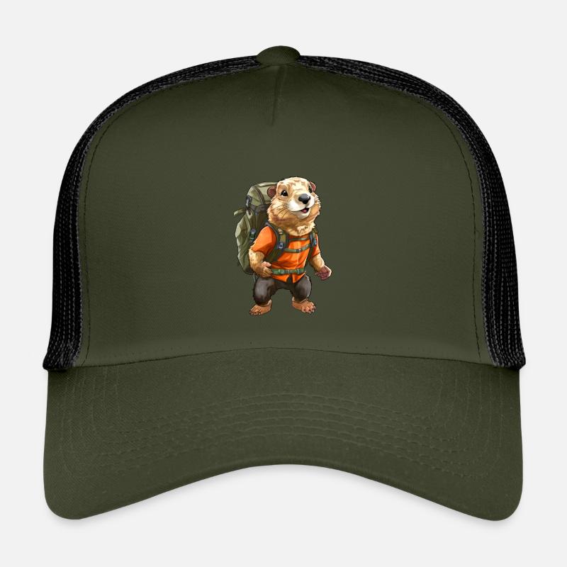 Murmeltier Bergsteiger / Wandern Murmeltiere Kinder Trucker-Cap
