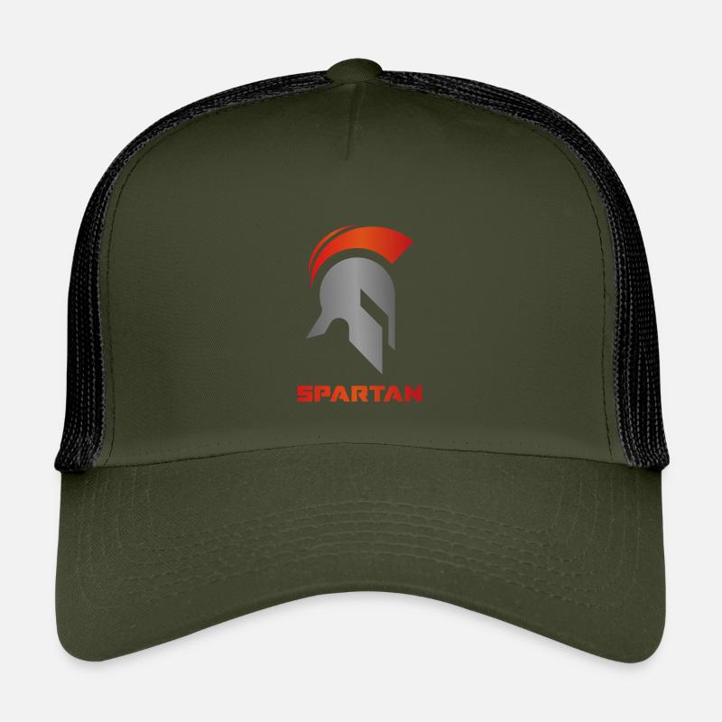 Spartan Warrior Gym - Kinder Trucker-Cap - Olive/Schwarz