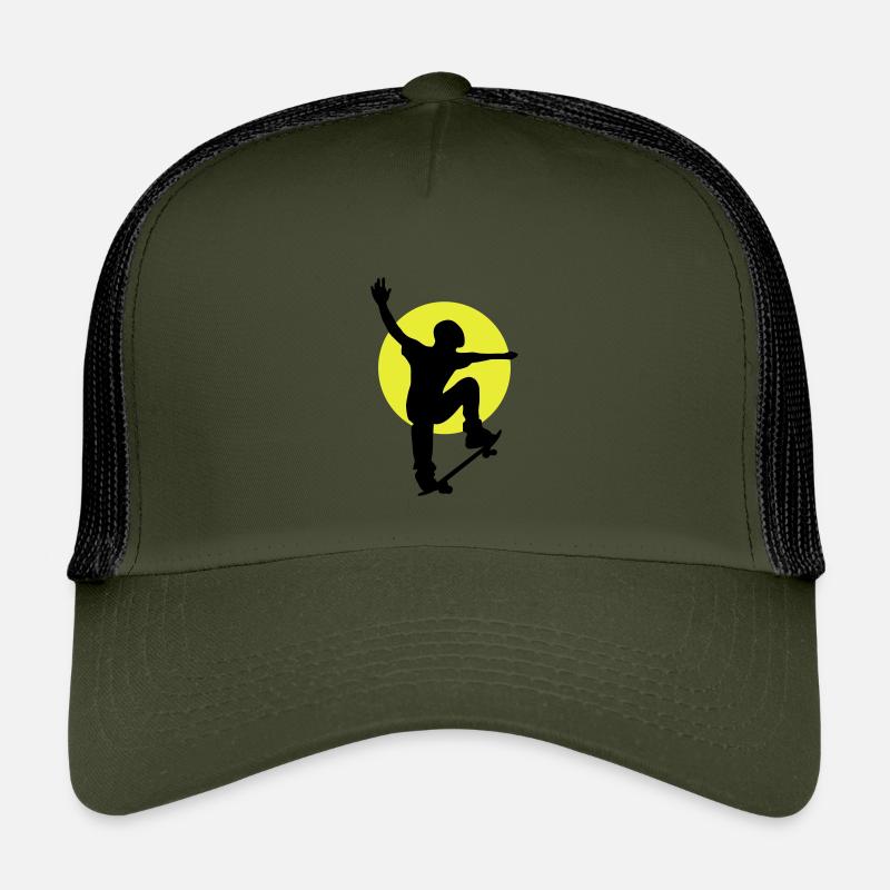 Skateboarder Sonne Kinder Trucker-Cap