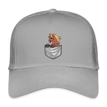 Icelandic Horses Horse Love Horses Horse Fan - Kids’ Trucker Cap - light grey - Front