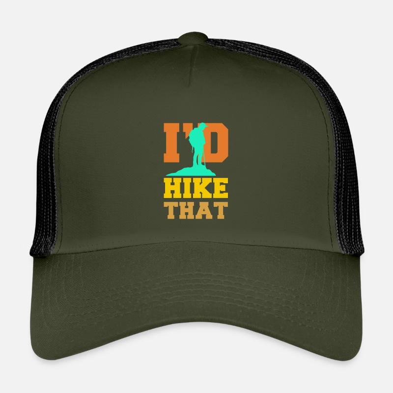 Hikers Hiking Trails Hiking Statement Nature Kids’ Trucker Cap