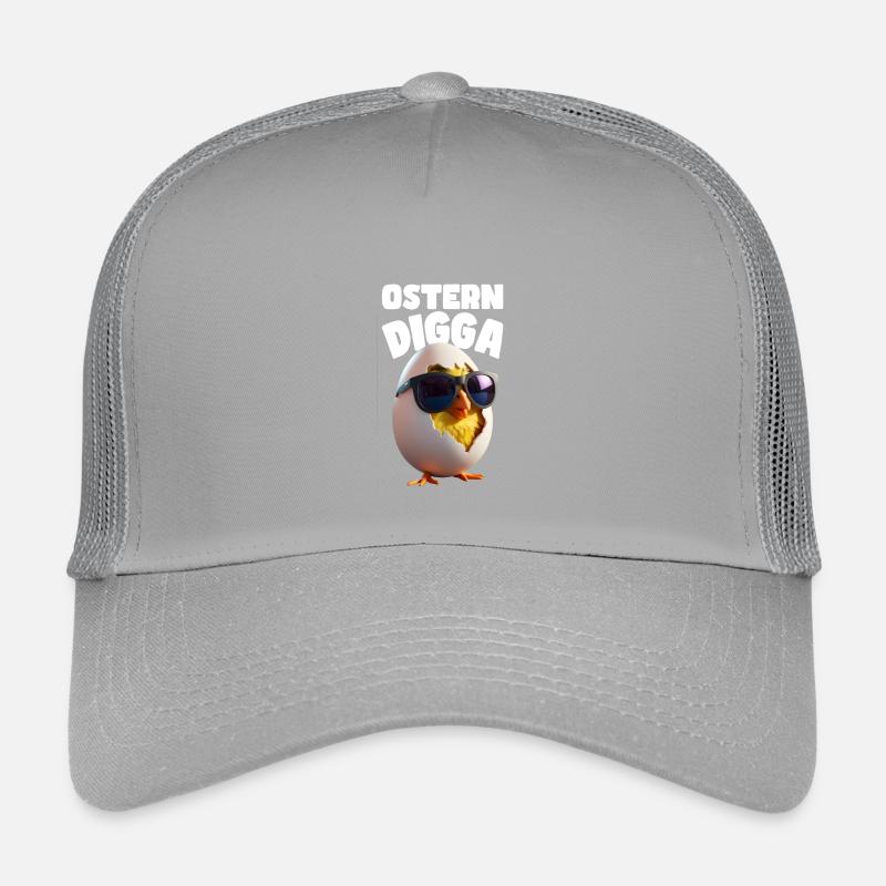 Drôle de Pâques Digga Design avec poussin et œuf Casquette trucker enfant