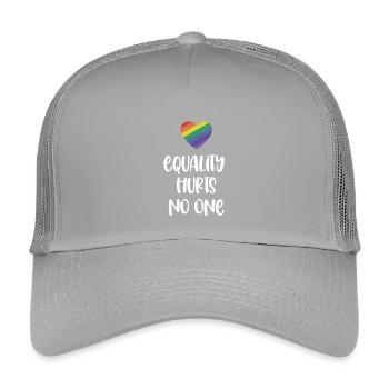Mois de la fierté LGBT - L’égalité ne fait de mal à personne - Casquette trucker enfant - gris clair - Devant