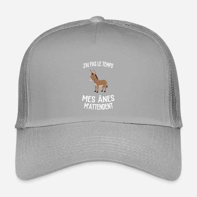 J’ai Pas Le Temps Mes Ânes M’Attendent Humour  Casquette trucker enfant