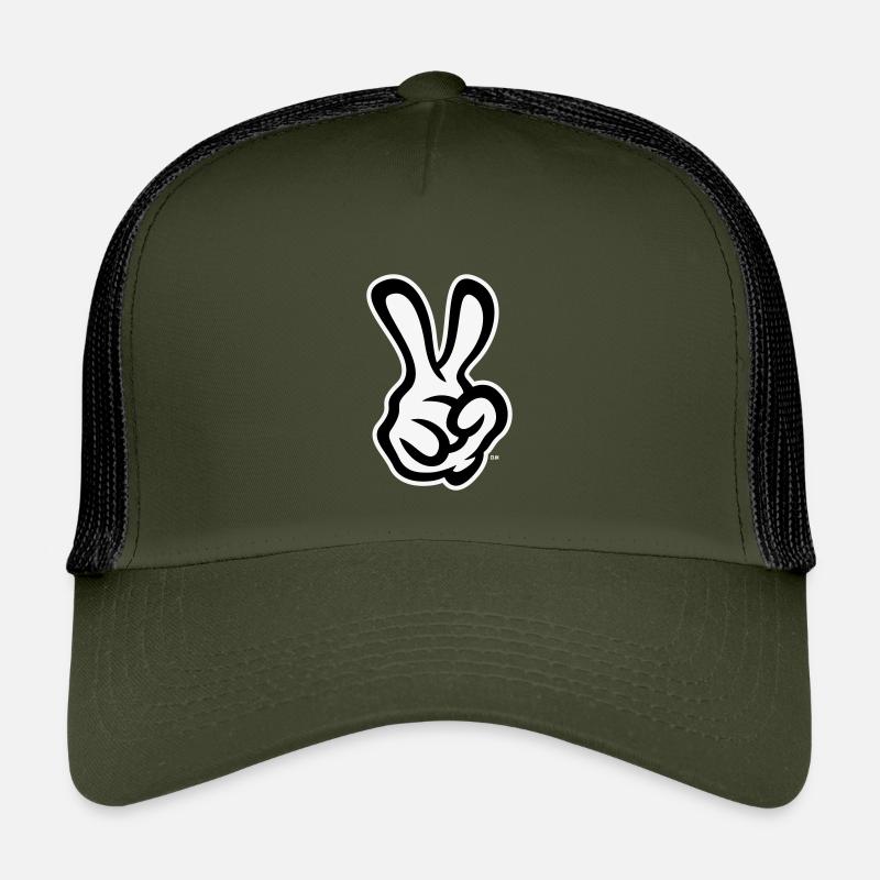 Signaux de la main de victoire (Main droite / NEG / 2C) Casquette trucker enfant