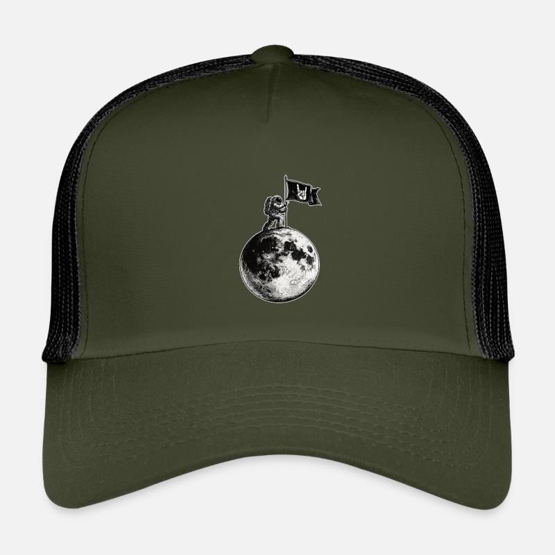 Mond mit Rockflagge Kinder Trucker-Cap