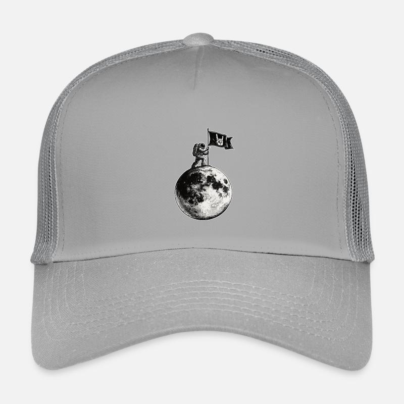 Mond mit Rockflagge Kinder Trucker-Cap