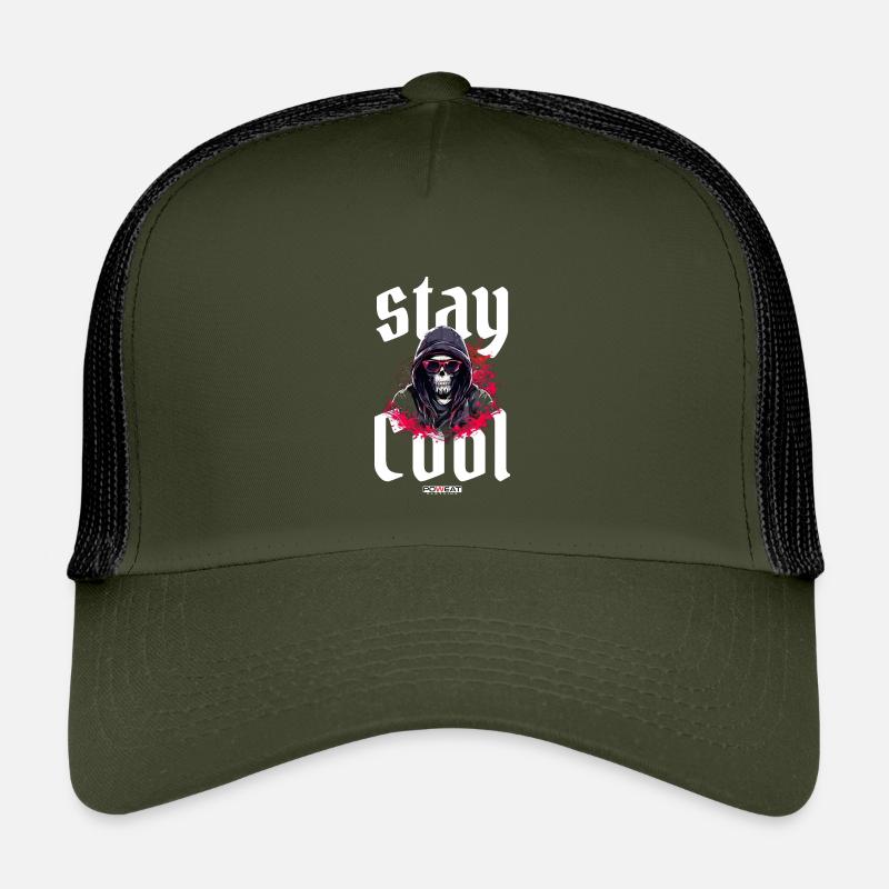 stay Cool - Kinder Trucker-Cap - Olive/Schwarz