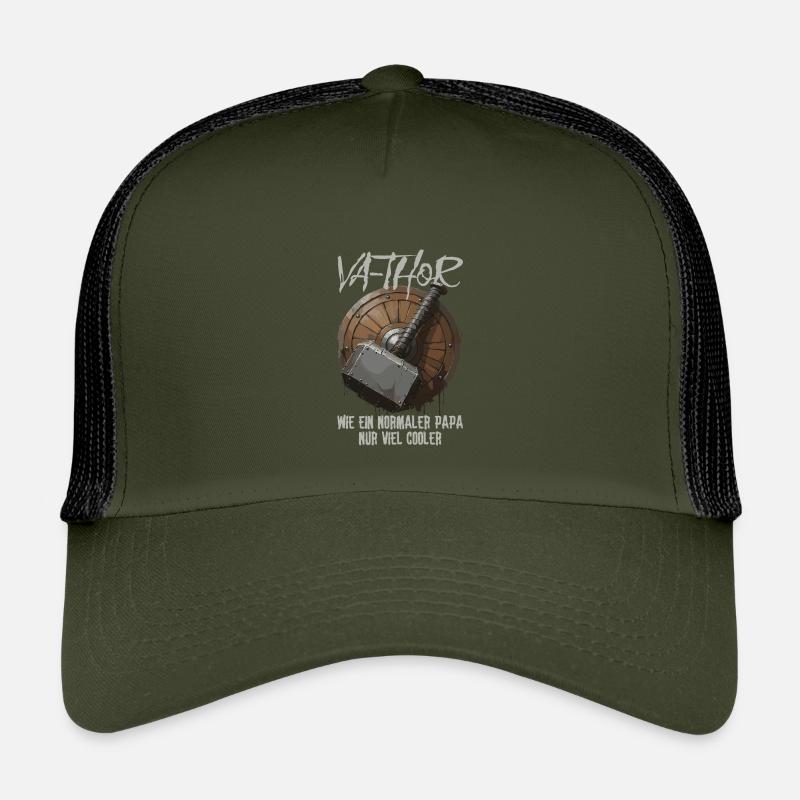 Viking Schild mit Hammer Design Va-Thor Vatertag Kinder Trucker-Cap