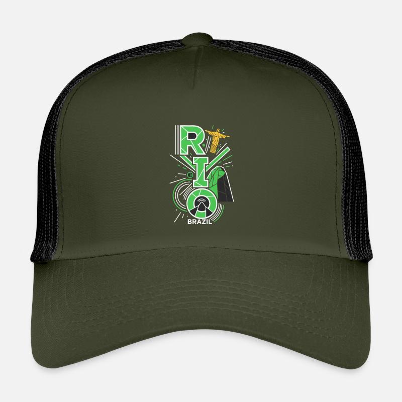 Rio de Janeiro : silhouette du Brésil Casquette trucker enfant
