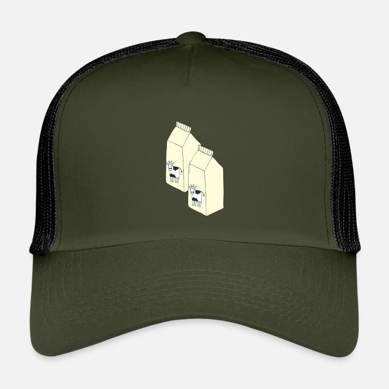 tetrapack milch - Kinder Trucker-Cap - Olive/Schwarz
