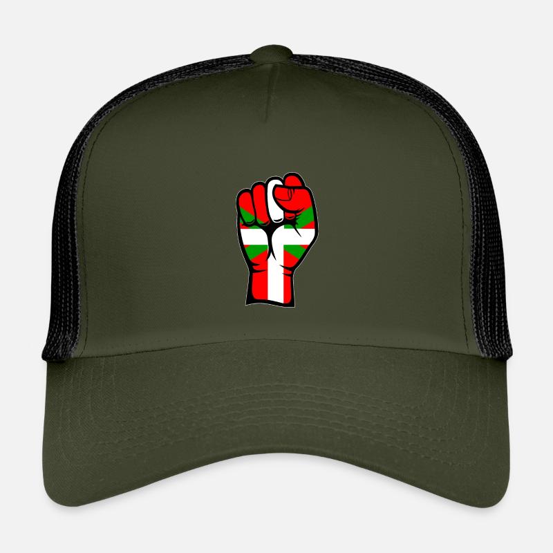 Baskische Flagge Faust Kinder Trucker-Cap