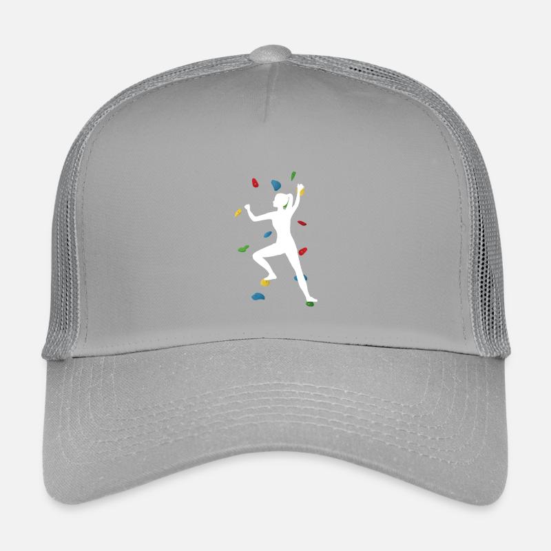 Kletterwandfrau weiß – Klettergeist Kinder Trucker-Cap