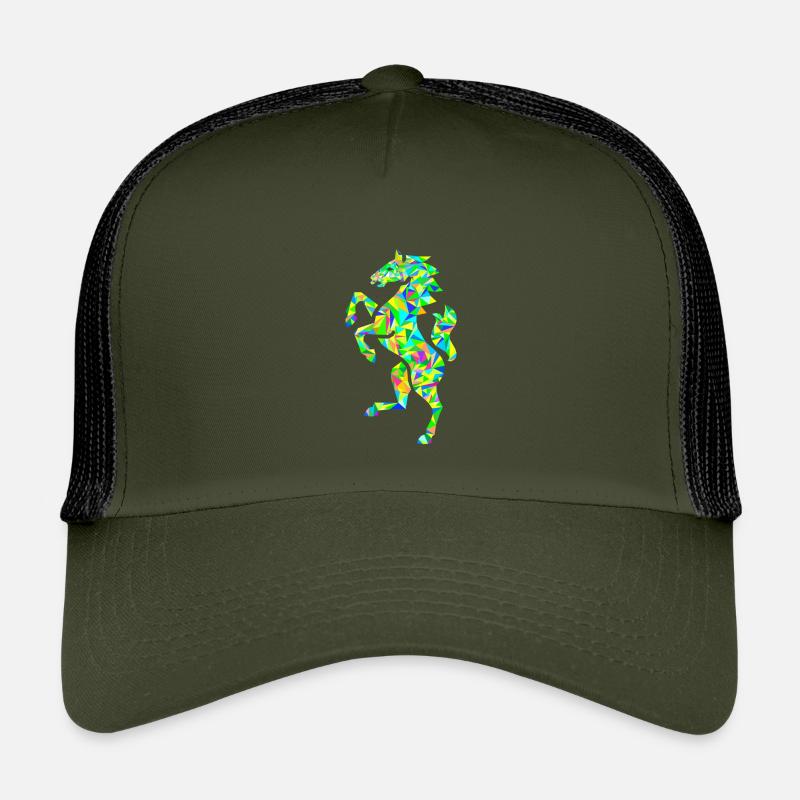 Pferd polygon bunt Kinder Trucker-Cap