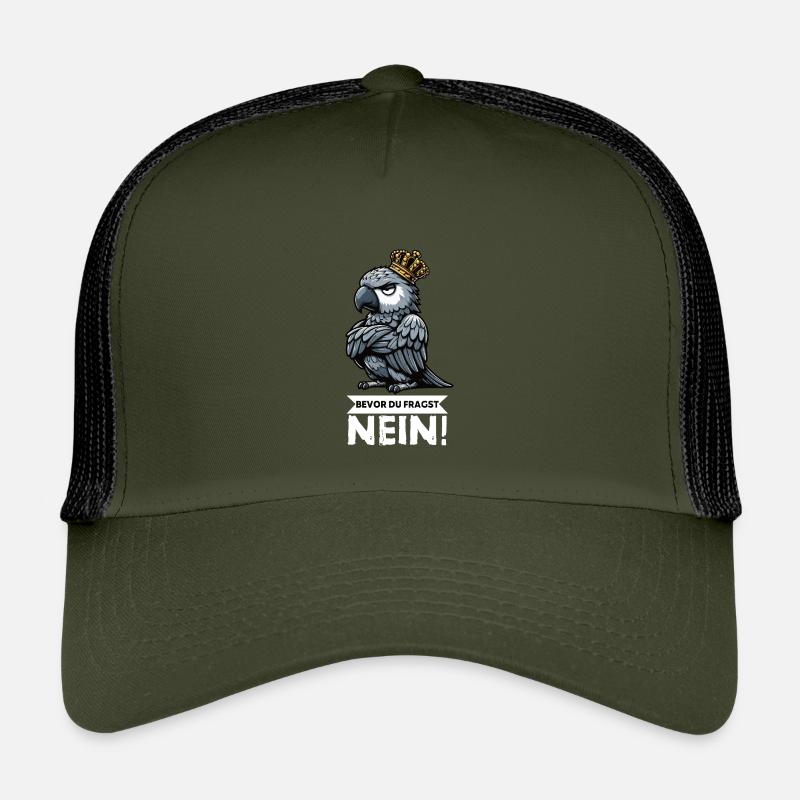 Avant que vous ne demandiez : pas de perroquet gris d’Afrique, perroquet, perroquet, perroquet, perroquet Casquette trucker enfant