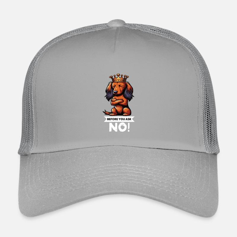 Avant de demander teckel à poils longs teckel tekkel Casquette trucker enfant