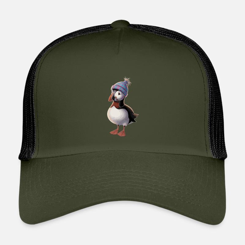 Beau macareux avec chapeau Casquette trucker enfant