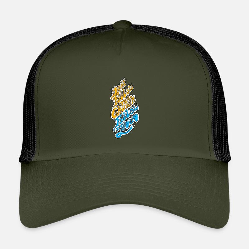 Antiklerykal - Kinder Trucker-Cap - Olive/Schwarz