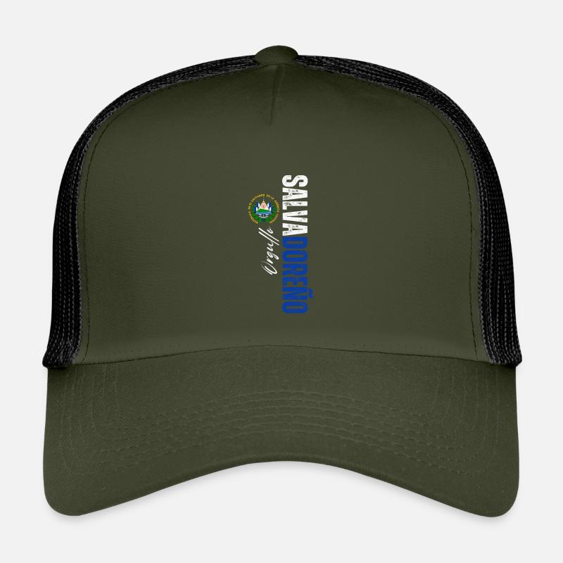 Fierté salvadorienne, design vertical Casquette trucker enfant