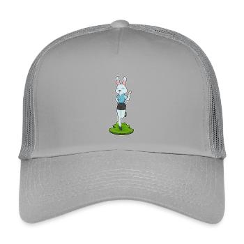 Hase Sekretärin Brief Büro - Kinder Trucker-Cap - Hellgrau - Vorne