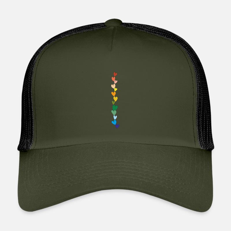 chaîne de cœur colorée Casquette trucker enfant