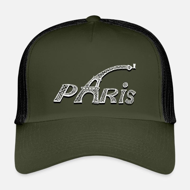 PARIS - Kinder Trucker-Cap - Olive/Schwarz