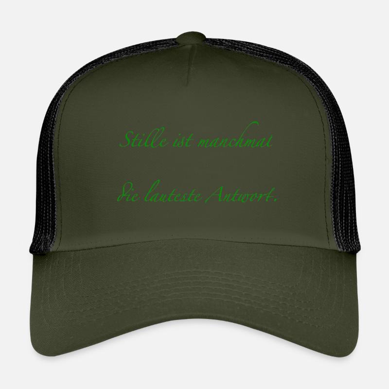 Le silence est parfois la réponse la plus forte Casquette trucker enfant