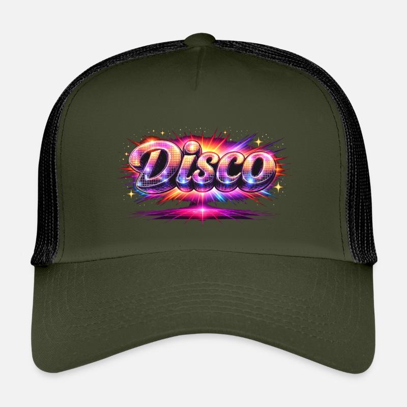 Disco Lettering Neon 80s Style Kids’ Trucker Cap