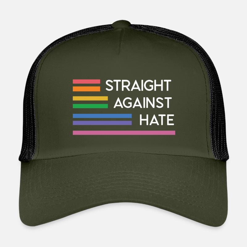 LGBT Pride Month - Direkt gegen Hass - Kinder Trucker-Cap - Olive/Schwarz